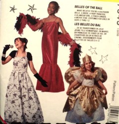 7345 GLAMOR BELLES PRINCESS, SINGER, MOVIE STAR PATTERN 5,6, 7,8